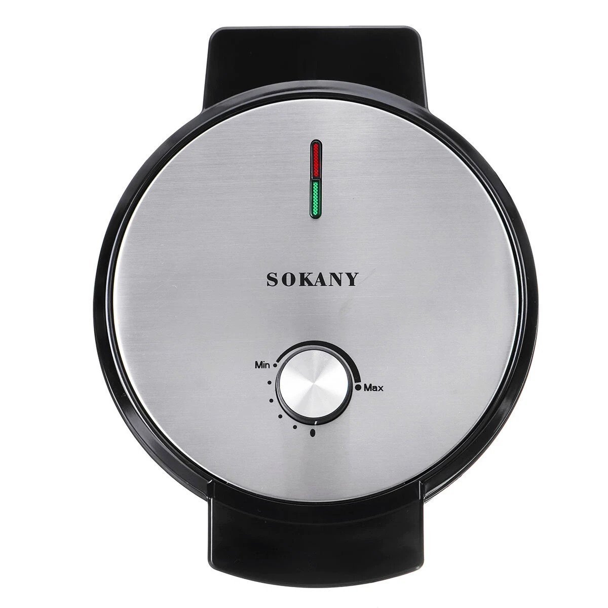 SOKANY® Βαφλιέρα 1000W με Αντικολλητικές Πλάκες Ψησίματος σε Στρογγυλό Σχήμα - SOKANY® Waffle Maker KJ-505